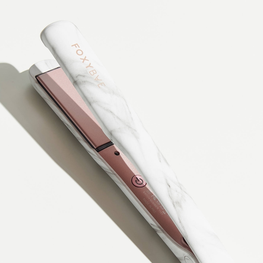 Foxy Bae Rose Gold Marble Straightener / flat iron